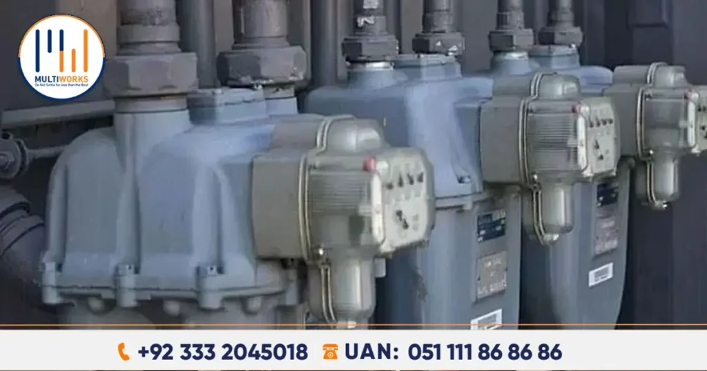 Modern gas metering systems installed by CDA and SNGPL in Islamabad for improved energy efficiency and infrastructure modernization.