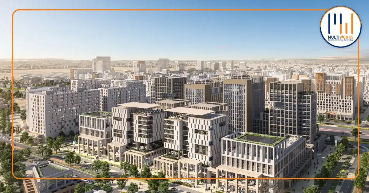 A panoramic view of Islamabad showcasing CDA-approved urban development projects, including modern infrastructure and sustainable initiatives supported by Multiworks.