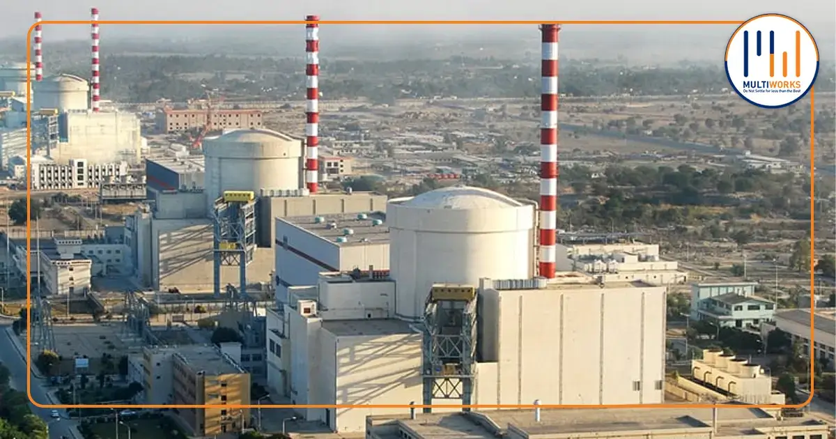 Aerial view of the Chashma Nuclear Power Plant in Pakistan, highlighting advanced energy infrastructure and development